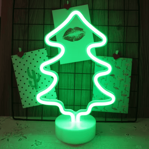 Lámpara decorativa Árbol de Navidad verde - vista frontal
