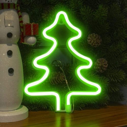Lámpara LED colgante Árbol de Navidad verde