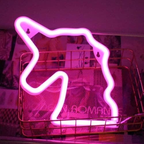 Lámpara colgante LED Unicornio lila - vista frontal